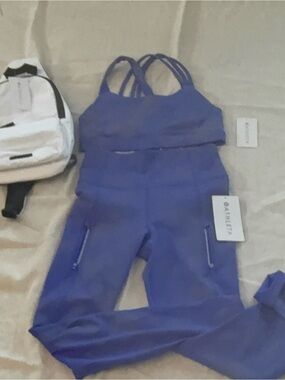 Athleta Violet Strappy Active Jumpsuit